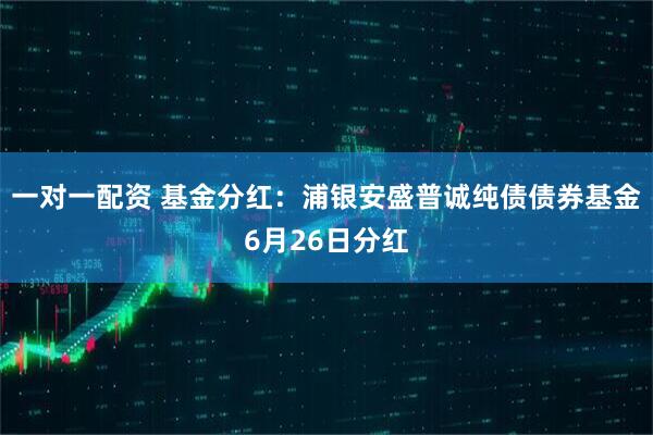 一对一配资 基金分红：浦银安盛普诚纯债债券基金6月26日分红