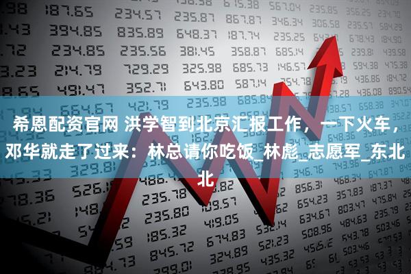 希恩配资官网 洪学智到北京汇报工作，一下火车，邓华就走了过来：林总请你吃饭_林彪_志愿军_东北