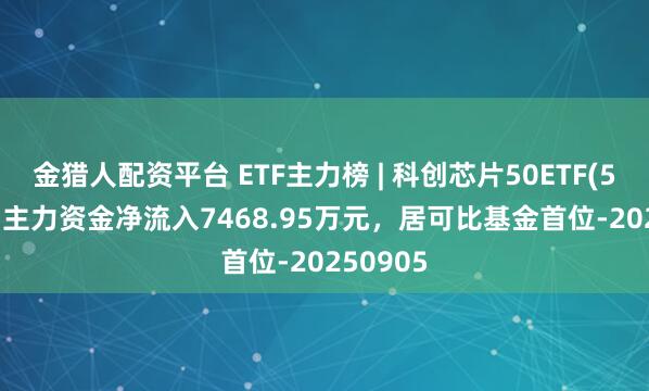 金猎人配资平台 ETF主力榜 | 科创芯片50ETF(588750)主力资金净流入7468.95万元，居可比基金首位-20250905